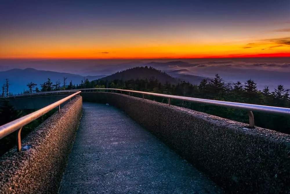 smoky mountain sunset 
