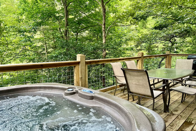 porch at our cabin rentals in the smokies